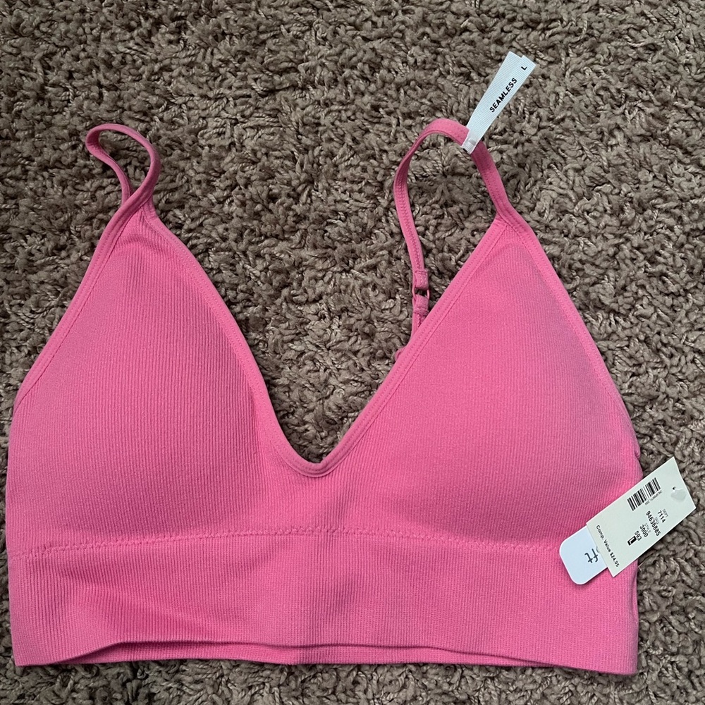 Seamless Pink Bralette by Aritzia